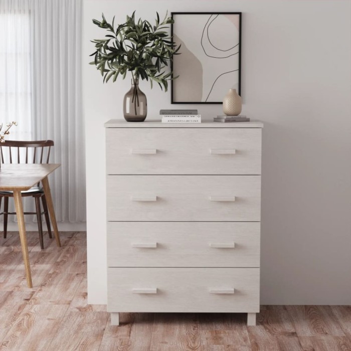 Gossi servanta &bdquo;hamar&rdquo;, alb, 79x40x103,5 cm, lemn masiv de pin