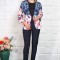 Compleu elegant sacou si pantalon Evelin rose - 56Marimea