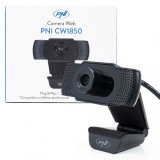 Cumpara ieftin Resigilat : Camera Web PNI CW1850 Full HD 1080P 2MP, USB, clip-on, microfon stereo