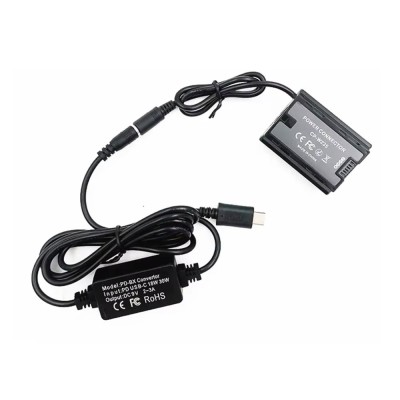 Alimentator Tip Baterie FujiFilm CP-W235 Dummy Battery DC COUPLER FULL DECODED TYPE-C PD foto