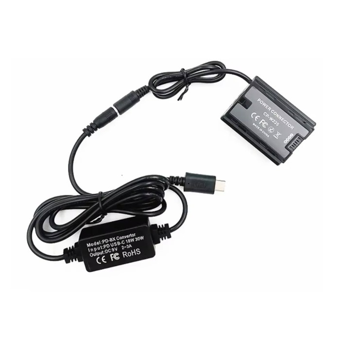 Alimentator Tip Baterie FujiFilm CP-W235 Dummy Battery DC COUPLER FULL DECODED TYPE-C PD
