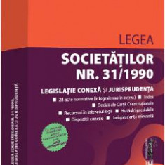 Legea societatilor Nr.31 din 1990. Legislatie conexa si jurisprudenta