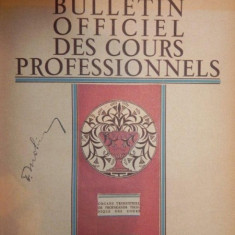 BULLETIN OFFICIEL DES COURS PROFESSIONNELS 1927-28