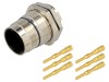 Conector M23 Soclu 6 PIN Tată Crimpat Ecranat Aurit IP67