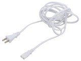 Cablu IEC C7 mamă 2x0,75mm2 3m alb 7A 125V LIAN DUNG