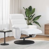 vidaXL Fotoliu recliner Alb 71 x 98 x 106 cm Piele artificială 42018589