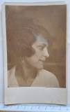 Fotografie carte poștală portret femeie &ndash; studio Wellington &ndash; cca 1925
