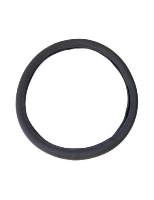 Husa Volan Din Piele Ecologica Perforata Gri 44-48 cm foto