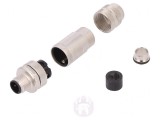 Mufă M12 2 PIN Dreaptă IP67 pentru Cablu 6-8mm