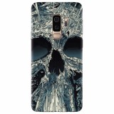 Husa silicon pentru Samsung S9 Plus, Abstract Skull Artwork Illustration