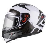 Casca Moto Integrala NZI Trendy Canadian Alb, Marime M (57-58cm), Design Sportiv, Interior Premium, Deflector Aer