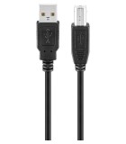 Cablu USB 2.0 HI-SPEED tata tip A - USB 2.0 tata tip B 1m pentru, Goobay