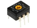 &Icirc;ntrerupător Codificare HEX/BCD 16 Poz THT 100M&Omega;