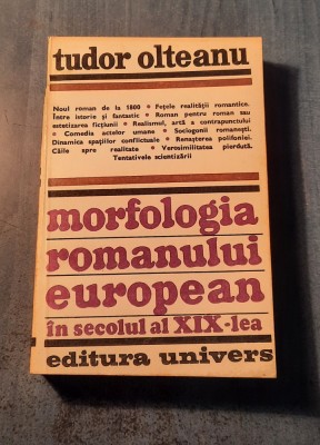 Morfologia romanului european in sec. 19 lea Tudor Olteanu foto