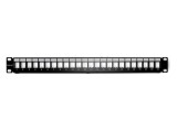 Patch Panel QOLTEC 24 Porturi RJ45 Negru RACK 54479