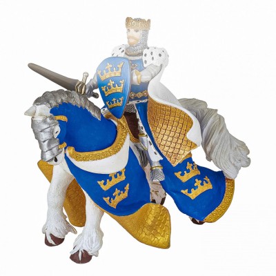 Papo figurina calul regelui arthur albastru foto