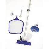 Cumpara ieftin Kit ingrijire piscina, Bestway, benzi testare PH, termometru, disperser clor