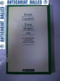 ESEU DESPRE OM - ERNST CASSIRER