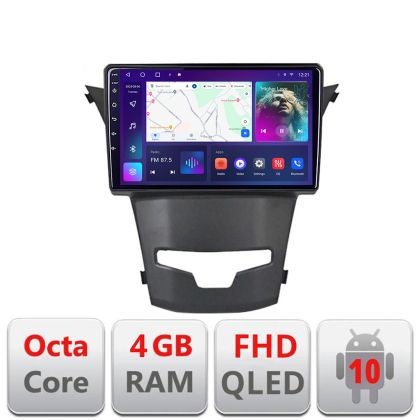 Navigatie Ssangyong Korando 2014-2019 B-1159 Android Ecran QLED octa core 4+64 carplay android auto KIT-1159+EDT-E309V3 CarStore Technology