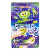 Cumpara ieftin Set DIY Slime Alien XL Tuban, Schimba Culoarea, Verde-Violet, Fara Borax, Joc Educativ, +6 Ani