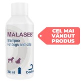 Sampon antimicotic, dermatologic pentru caini si pisici Malaseb 250 ml