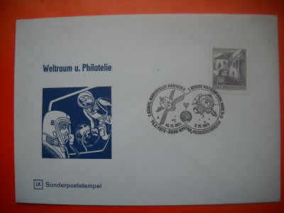 HOPCT PLIC S NR 607 FILATELIE SPATIALA-NAVA MARINER 9 1971 -COSMOS/SPACE-SPATIU- AUSTRIA foto