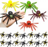 Set de 22 paianjeni pentru atmosfera de Halloween Sanlianzi, plastic, multicolor