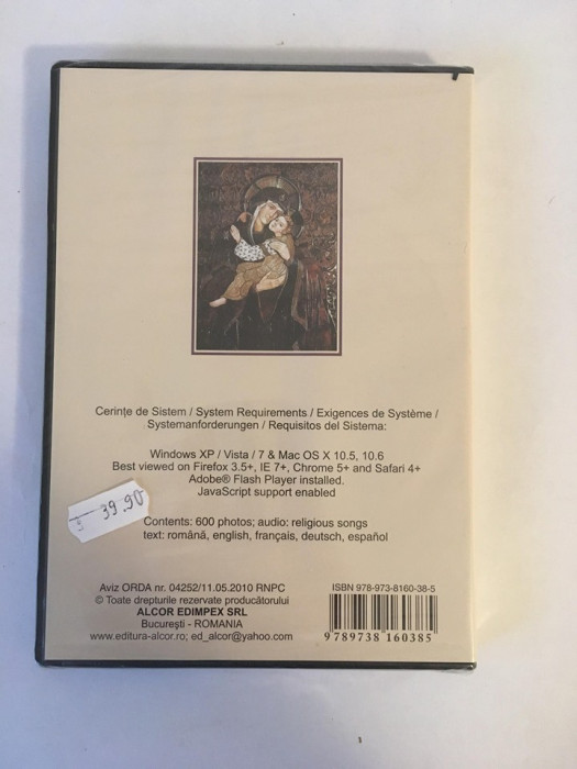 DD - DVD Biserici si manastiri ortidixe, ROMANIA, nou, sigilat, original