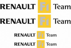 Sticker Auto Stickere Renault F1 Team - Set foto