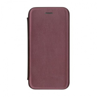 Husa Flip Cover Magnetic Pentru Huawei Y6 Prime 2019 / Y6 2019, Visiniu foto