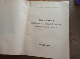 REALIZARILE MINISTERULUI AERULUI SI MARINEI DE LA INFIINTARE SI PANA AZI , 1939