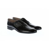 Oferta marimea 41, 44 - Pantofi barbati eleganti negri, din piele naturala lacuita, LMOD1LACSIF, GKR Ciucaleti