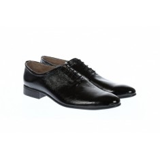 Oferta marimea 41, 44 - Pantofi barbati eleganti negri, din piele naturala lacuita, LMOD1LACSIF