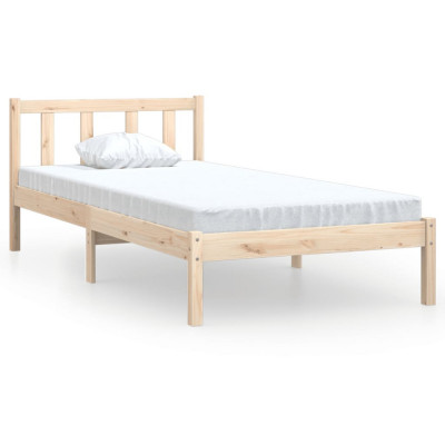 Cadru de pat, 90x200 cm, lemn masiv de pin foto