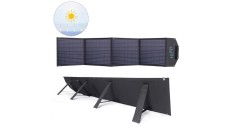 Choetech &icirc;ncărcător solar 100W pliabil USB C, 2x USB PD QC negru (SC009-V2)