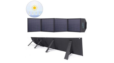 Choetech &amp;icirc;ncărcător solar 100W pliabil USB C, 2x USB PD QC negru (SC009-V2) foto