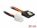 Cablu de alimentare P4 la SATA 15 pini 20cm pentru placa de baza Lenovo, Delock 85519