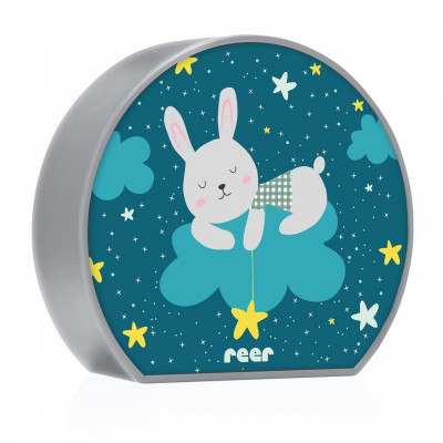 Lampa de veghe MyBabyLight Bunny Reer, 2 x AA, model iepuras foto