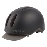 Casca Ciclism Urbana Polisport Commuter - 54-58 cm, M, Negru Ultimate FactoryBikes