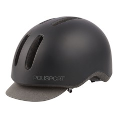 Casca Ciclism Urbana Polisport Commuter - 54-58 cm, M, Negru Ultimate FactoryBikes