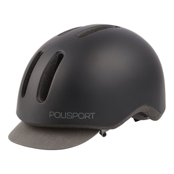 Casca Ciclism Urbana Polisport Commuter - 54-58 cm, M, Negru Ultimate FactoryBikes