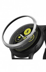 Rama ornamentala otel inoxidabil Ringke Gri pentru Samsung Galaxy Watch Active foto