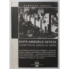 DUPA - AMIEZELE CETATII , CAIETELE ANULUI 2000 de GABRIELA TABACU , 2001