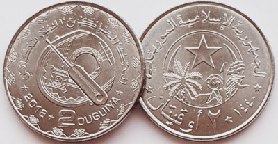 1600 Mauritania 2 Ouguiya 2018 1440 km 16 UNC foto