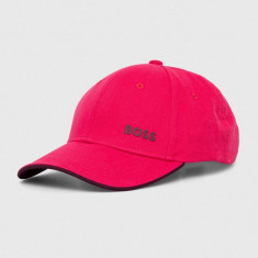 BOSS Green șapcă de baseball din bumbac culoarea roz, uni 50505834