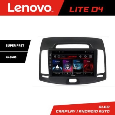 Navigatie Hyundai Elantra 2007-2011 Lenovo Kit-2009 4+64 GB Android Waze USB Navigatie Internet Youtube Radio CarStore Technology foto