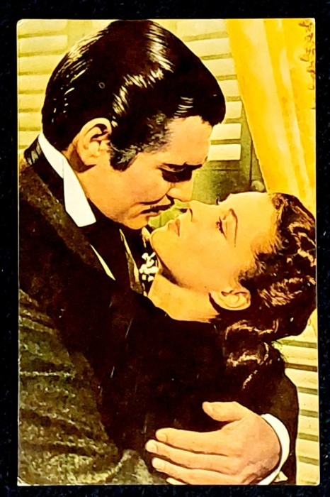 Carte postala Vivien Leigh si Clark Gable - Pe aripile vantului