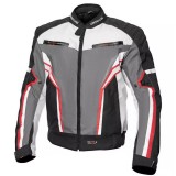 Geaca moto textil Adrenaline Sola 2.0, negru/rosu/gri, marime M