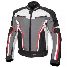 Geaca moto textil Adrenaline Sola 2.0, negru/rosu/gri, marime XL