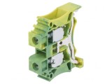 Conector &Icirc;mbinare Șine 0,5-10mm2 1 Piste 2 Borne Galben-Verde